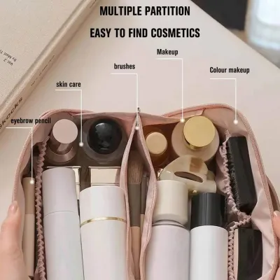 Leather Cosmetic Pouch – front view