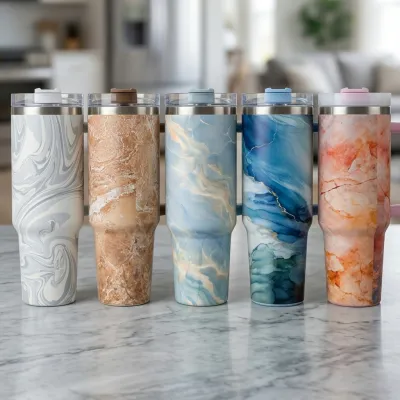 Marble Design Tumbler 1200ml